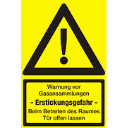 Warnung vor Gasansammlungen
